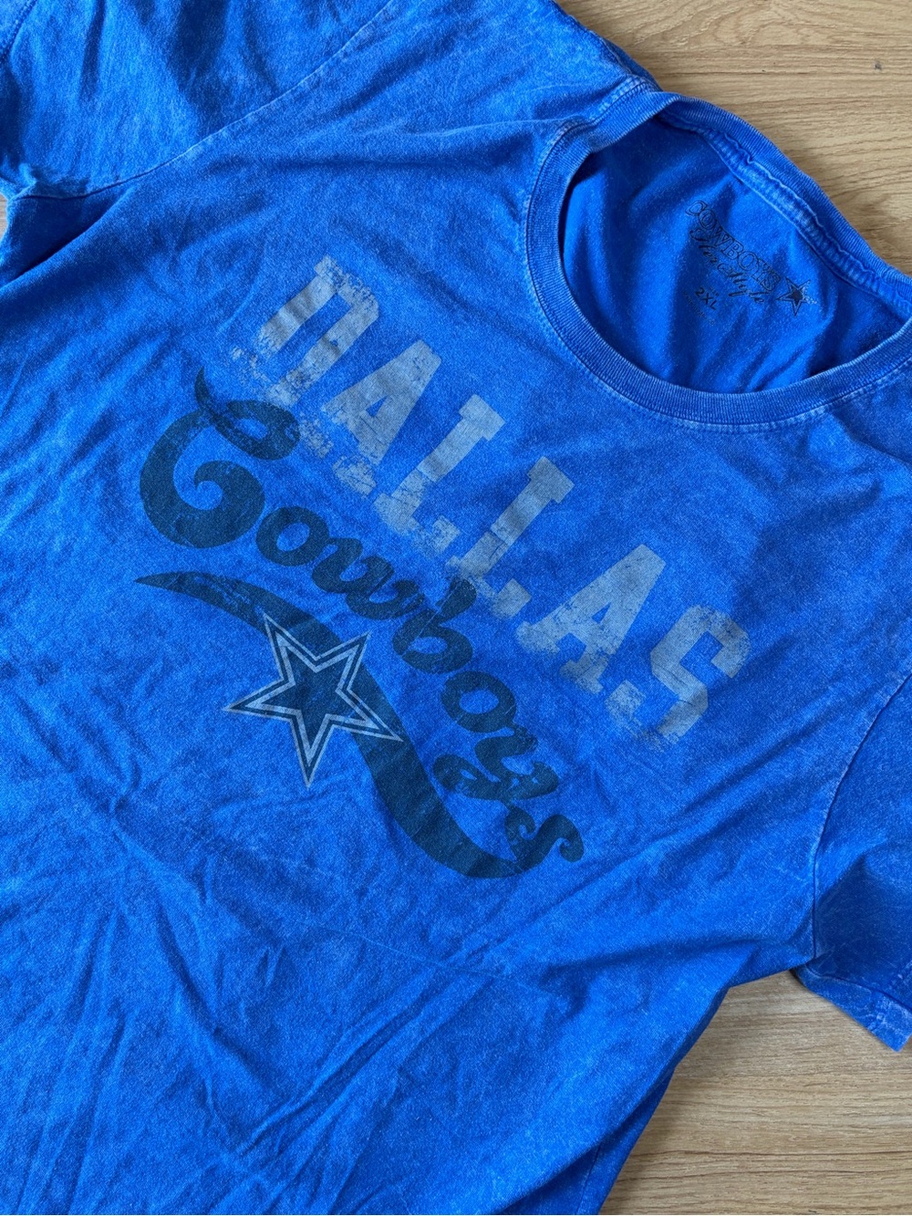 Cowboys Her Style Blue Dallas Cowboys T-Shirt 2XL Cotton